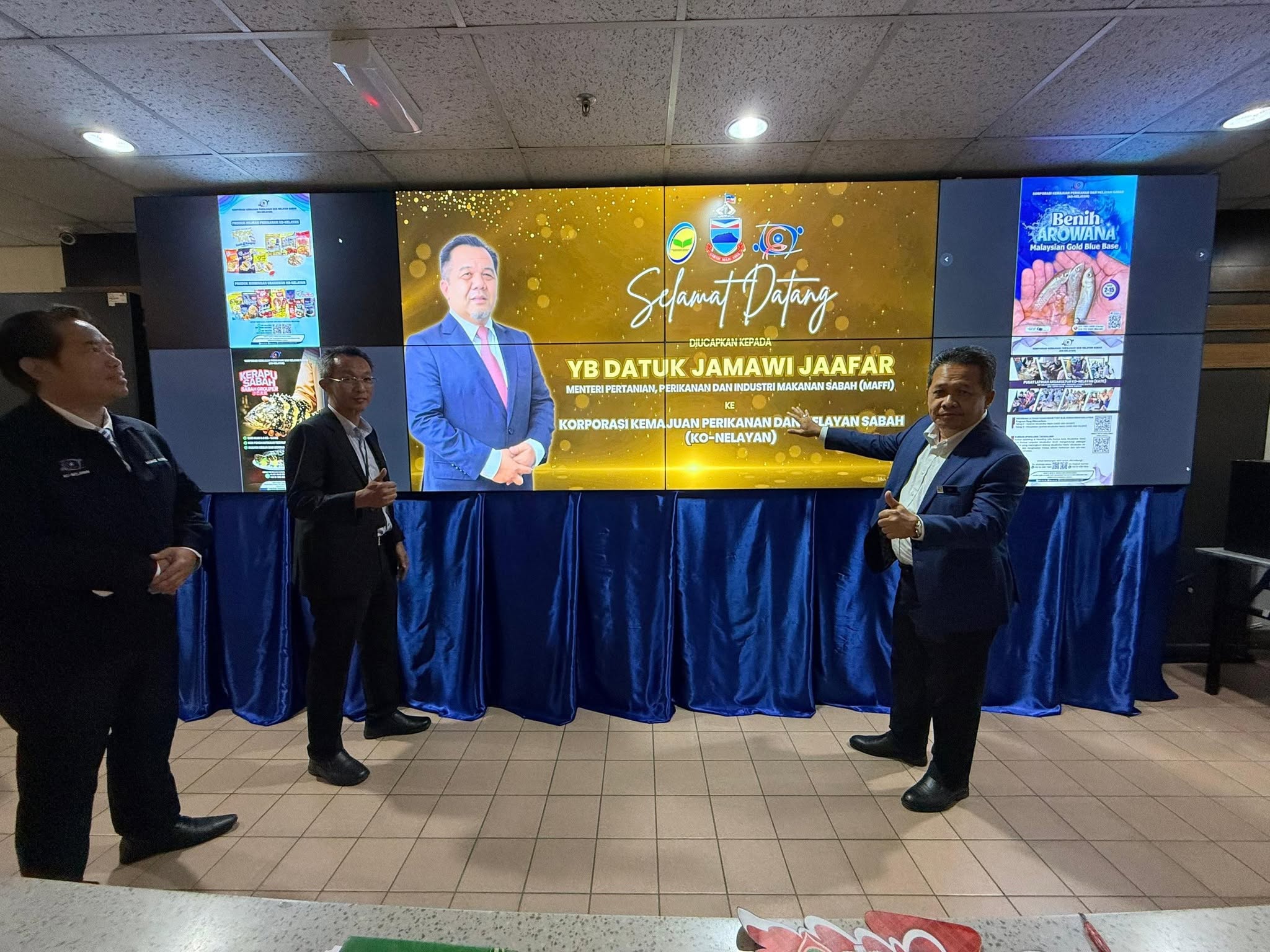 Perintis Transformasi Papan Digital (Digital Board) di Lobi Ko-Nelayan