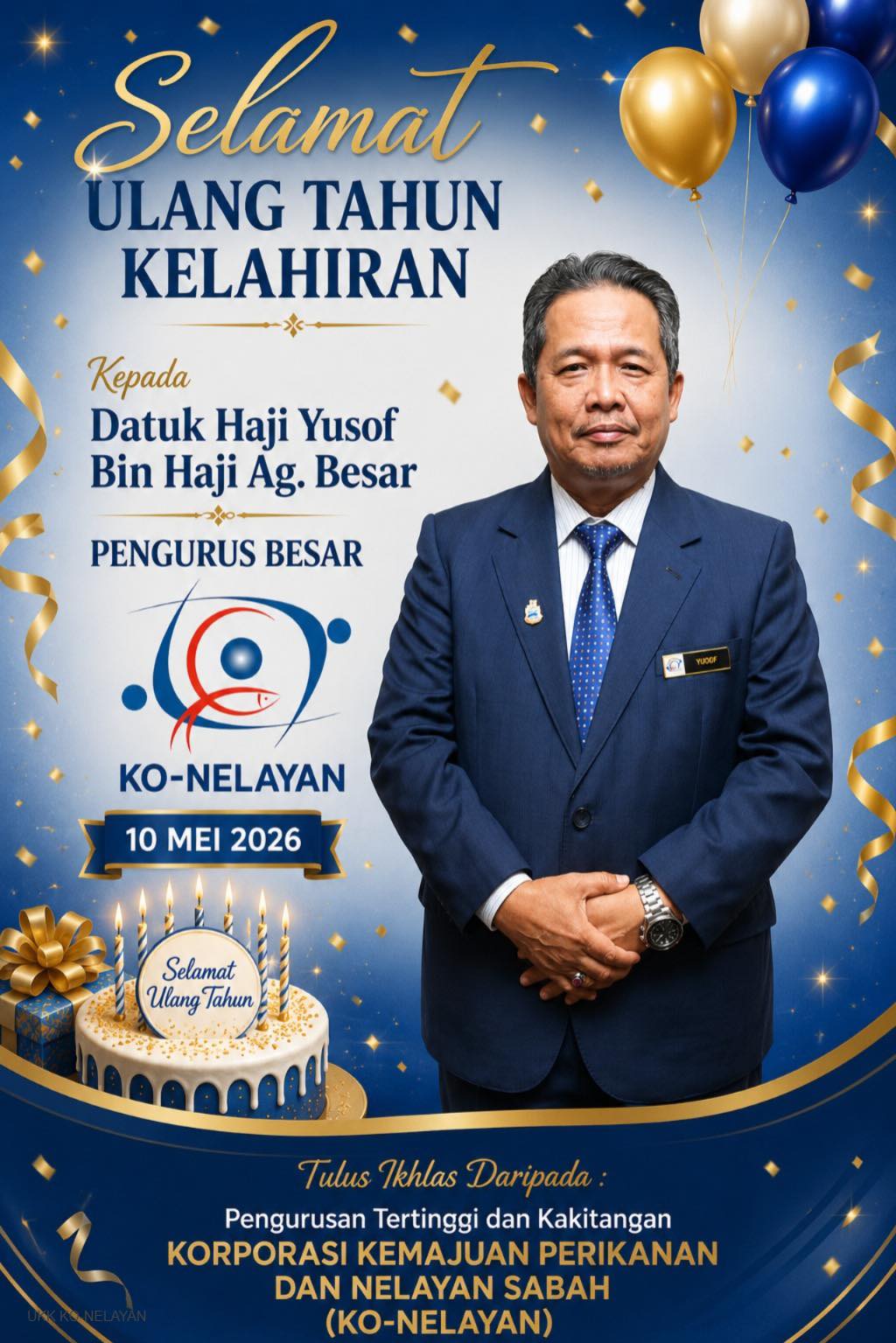 Selamat Ulangtahun Kepada YBhg. Datuk Haji Yusof