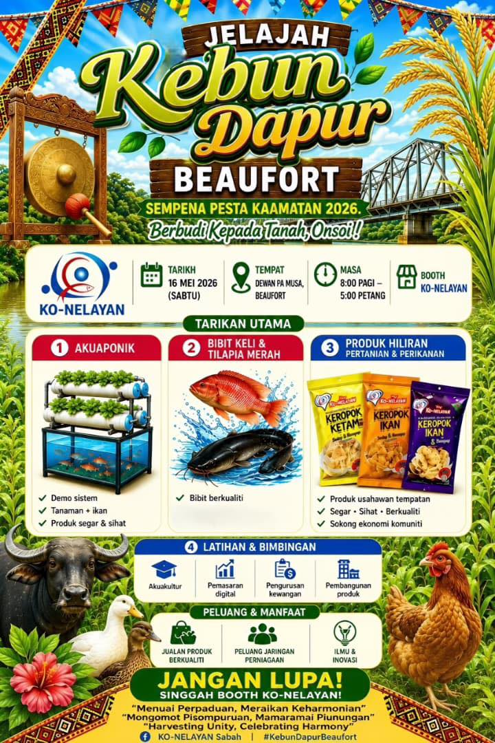 Hebahan Jelajah Kebun Dapur 2026 Beaufort