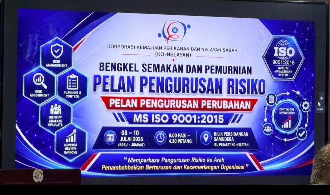 Bengkel Semakan dan Pemurnian Pelan Pengurusan Risiko (Pelan Pengurusan Perubahan) MS ISO 9001:2015