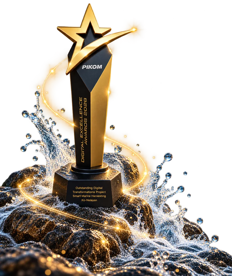 Trofi PIKOM Digital Excellence Awards 2026 &mdash; Outstanding Digital Transformations Project (Smart Marine Harvesting), dimenangi Ko-Nelayan